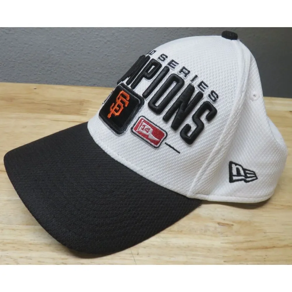 San Francisco‎ Giants New Era 39thirty World Series 2014 Hat Cap Size M-L White